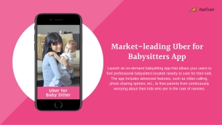 On Demand Babysitting App - AppDupe