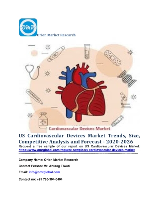 US Cardiovascular Devices Market Trends, Size, Competitive Analysis and Forecast - 2020-2026