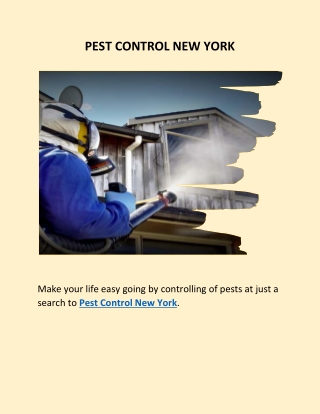 Pest Control New York