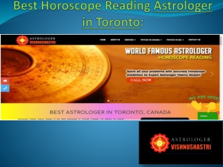 Best Horoscope Reading Astrologer in Toronto: