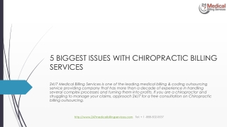 5 BIGGEST ISSUES WITH CHIROPRACTIC BILLING SERVICES