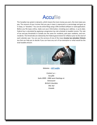 GST Netfile | AccuFile