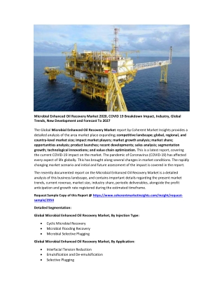 Microbial Enhanced Oil Recovery Market