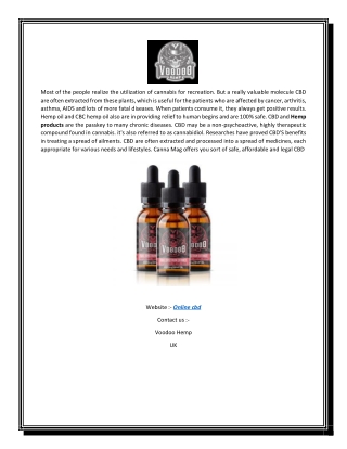 Online Cbd | Voodoohemp.co.uk