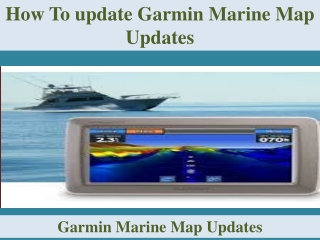 How To update Garmin Marine Map Updates