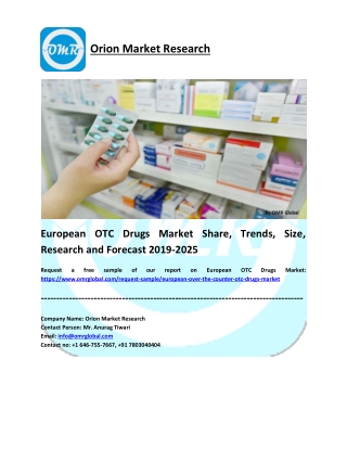 European OTC Drugs Market Research and Forecast 2019-2025