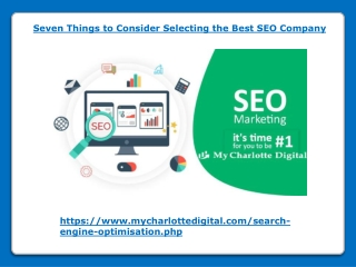 Seven Things to Consider Selecting the Best SEO Company