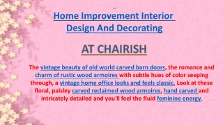   Home Improvement Interior  Design And Decorating