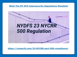 What The NY DFS Cybersecurity Regulations Mandate