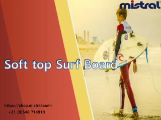 Soft top surf board