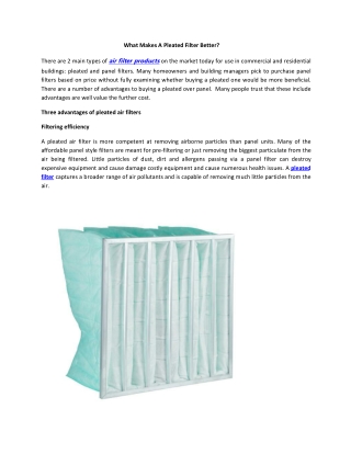 Types of Air Filters