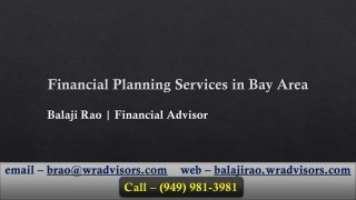 Financial Planning Services in Bay Area