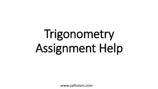 Trigonometry Assignment Help