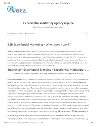 Experiential Marketing Agency in Pune