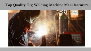 Top Quality Tig Welding Machine Manufacturers