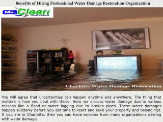 Benefits of Hiring Professional Water Damage Restoration Organization