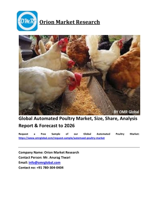 Global Automated Poultry Market Size, Industry Trends, Share and Forecast 2020-2026