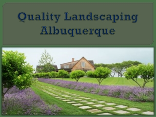 Quality Landscaping Albuquerque