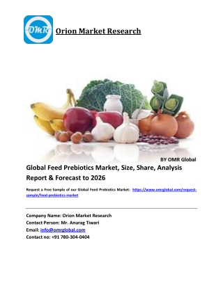 Global Feed Prebiotics Market Size, Industry Trends, Share and Forecast 2020-2026