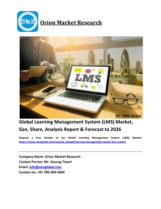 Global Learning Management System (LMS) Market Size, Industry Trends, Share and Forecast 2020-2026