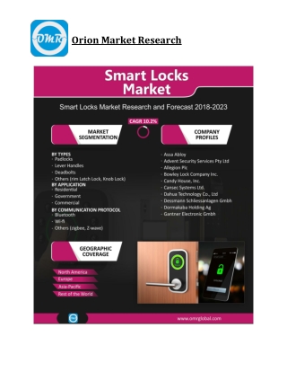 Smart Locks Market Size, Competitive Analysis, Share, Forecast- 2019-2025