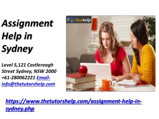 Assignment Help in Sydney