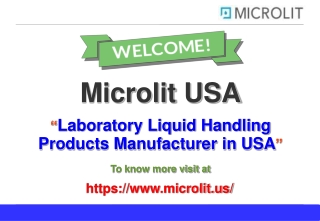 Laboratory Liquid Handling Products Manufacturer in USA