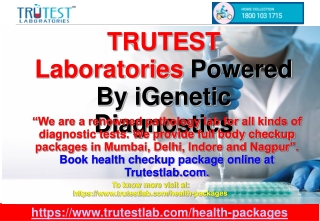 Full Body Checkup Cost in Mumbai-Trutestlab