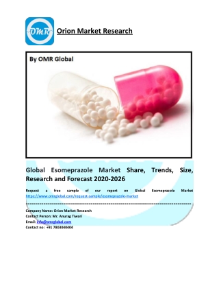 Global Esomeprazole Market Growth, Size, Share, Industry Report and Forecast to 2026