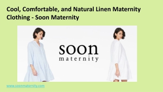 Cool, Comfortable, and Natural Linen Maternity Clothing – Soon Maternity