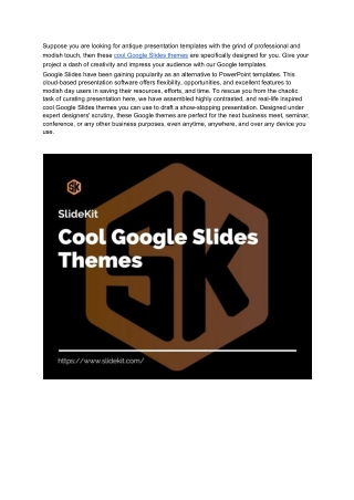 Cool Google Slides themes