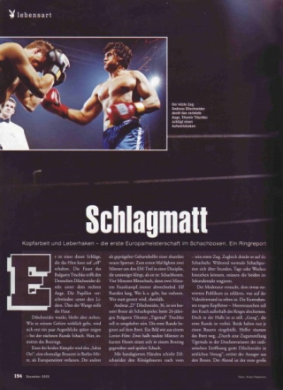 Playboy Germany - First European Chess Boxing Championship 2005 FIDE Master Tihomir Dovramadjiev