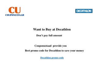 Decathlon Voucher code & Coupons - Deals