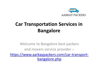 Bike Transport, Car Transport in Bangalore