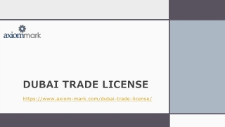 Dubai Trade License