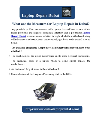 What are the Measures for Laptop Repair in Dubai?