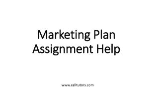 Marketing Plan Assignment Help