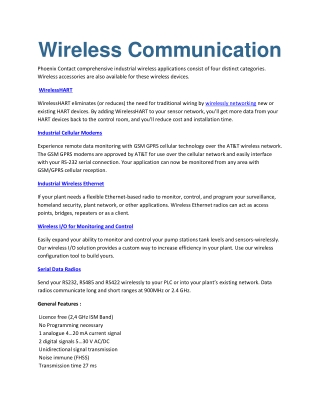 Wireless Communication