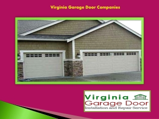 Virginia Garage Door Companies