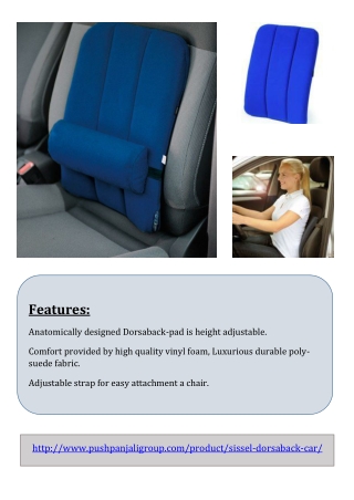 Sissel DorsaBack car | Lumbar Support |  Pushpanjali medi India Pvt Ltd