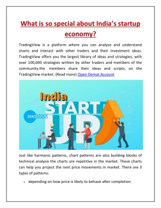 What is so special about India’s startup economy- Zero Stock Brokerage