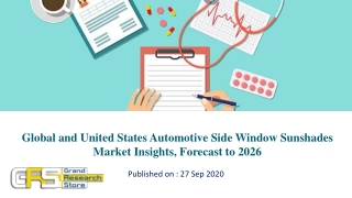 Global and United States Automotive Side Window Sunshades Market Insights, Forecast to 2026