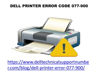 Dell Printer Error Code 077-900