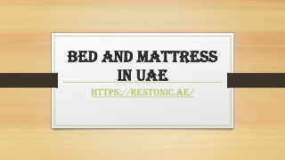 Bed and mattress in UAE