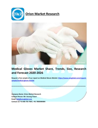 Medical Gloves Market Research and Forecast 2020-2026