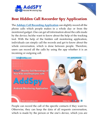 Best Hidden Call Recorder Spy Application