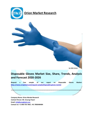 Disposable Gloves Market Research and Forecast 2020-2026