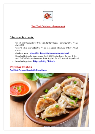 TeriTeri Cuisine – claremount Takeaway Menu, WA – 5% Off