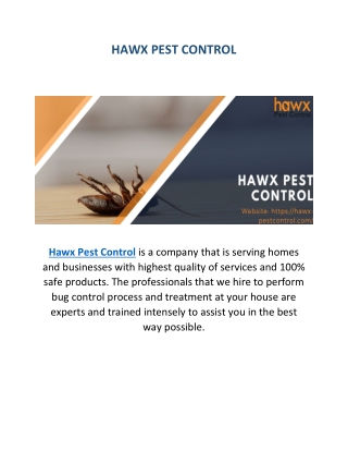 HAWX PEST CONTROL