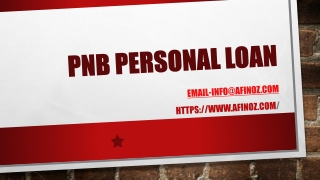 How to get PNB personal loan ?
